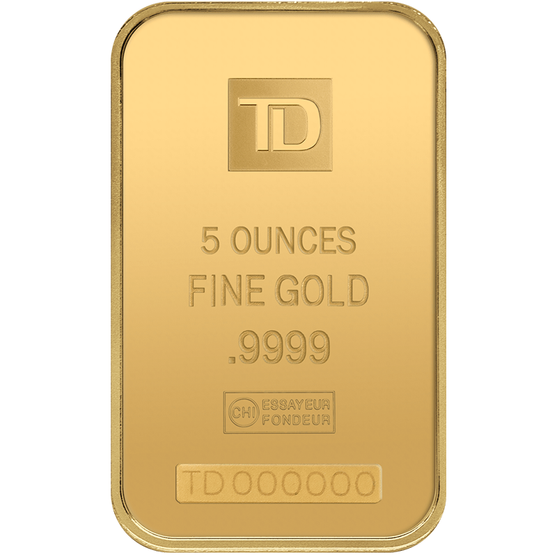 Image pour Lingot d’or TD de 5 oz à partir de Métaux précieux TD